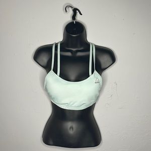 Reebok pastel teal sports bra. Size small